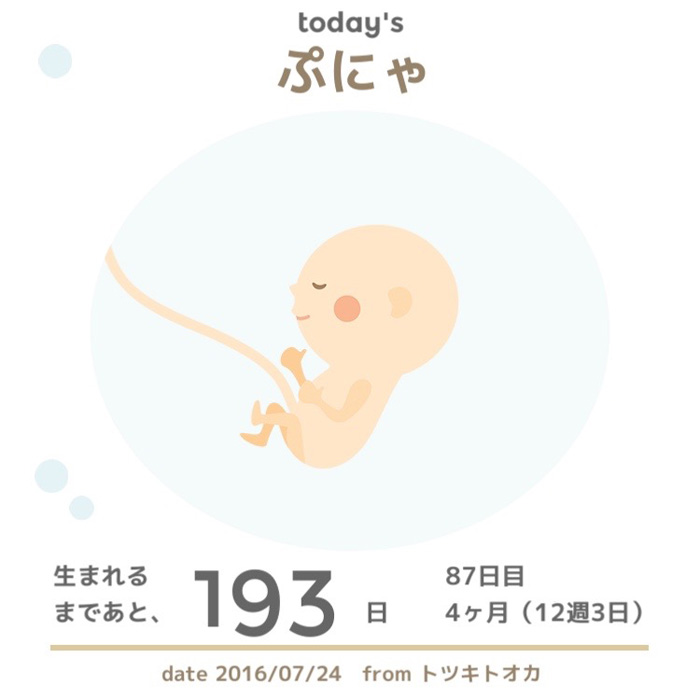 生まれるまであと193日